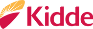 The kidde logo on a black background.