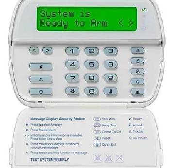 A white electronic security system.