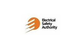 The electrical safety authority logo on a white background.